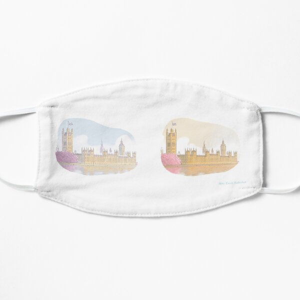 London's Palace of Westminster Flat Mask