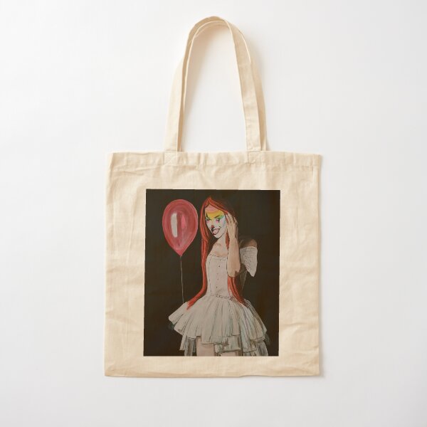 Clown Girl Cotton Tote Bag