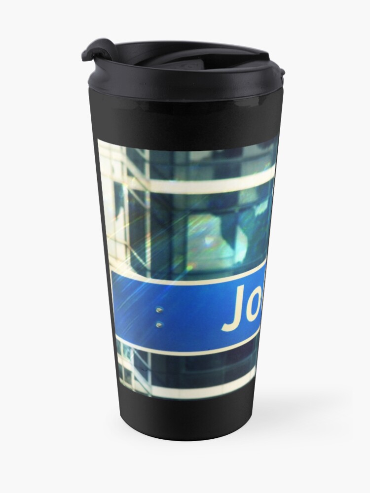 Alternate view of John, John mask, John sticker, John socks, John magnet, John mug Travel Mug