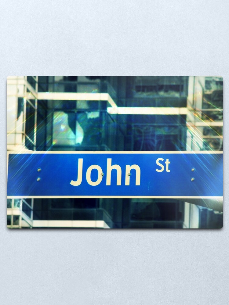 Alternate view of John, John mask, John sticker, John socks, John magnet, John mug Metal Print