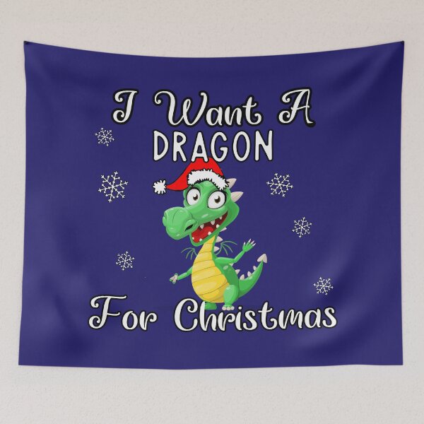Item preview, All I Want for Christmas is a Dragon designed and sold by ittybittyowl.