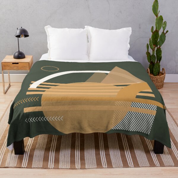 Item preview, Mountain geometric abstract hiking green designed and sold by Carolina Salazar.