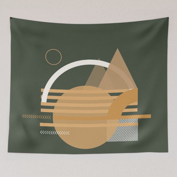 Item preview, Mountain geometric abstract hiking green designed and sold by Carolina Salazar.