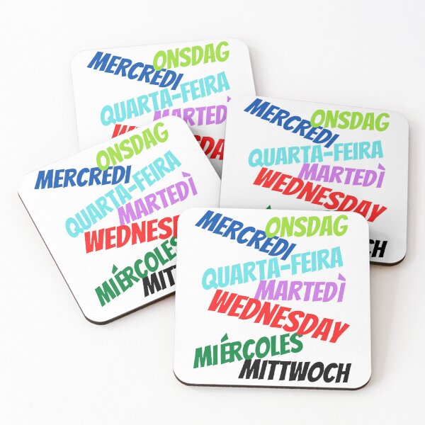 Item preview, Wednesday in multiple languages designed and sold by ajtechdesigns.
