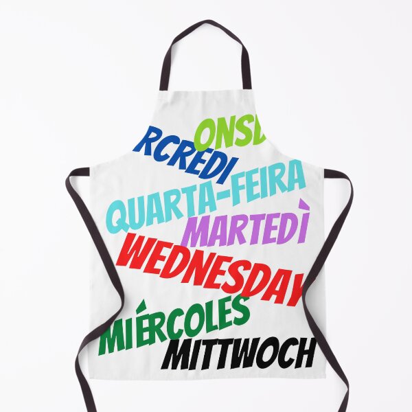 Item preview, Wednesday in multiple languages designed and sold by ajtechdesigns.