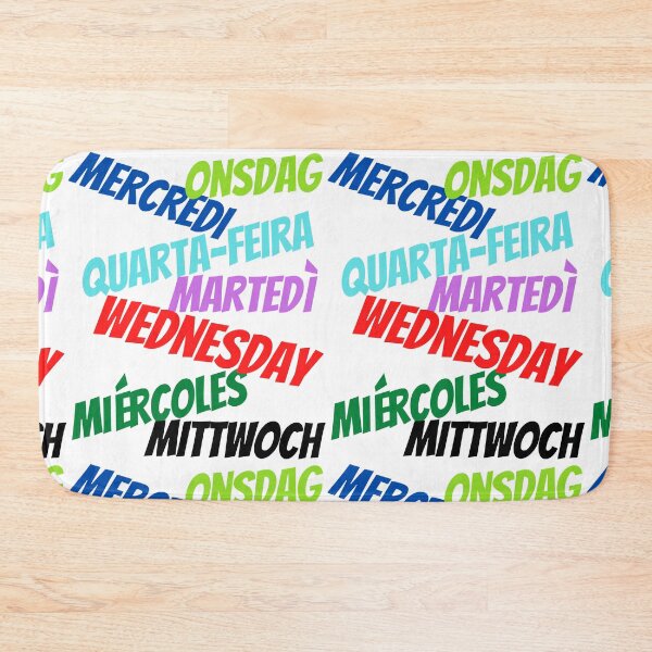 Item preview, Wednesday in multiple languages designed and sold by ajtechdesigns.