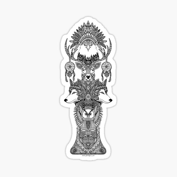 Totem indien Sticker