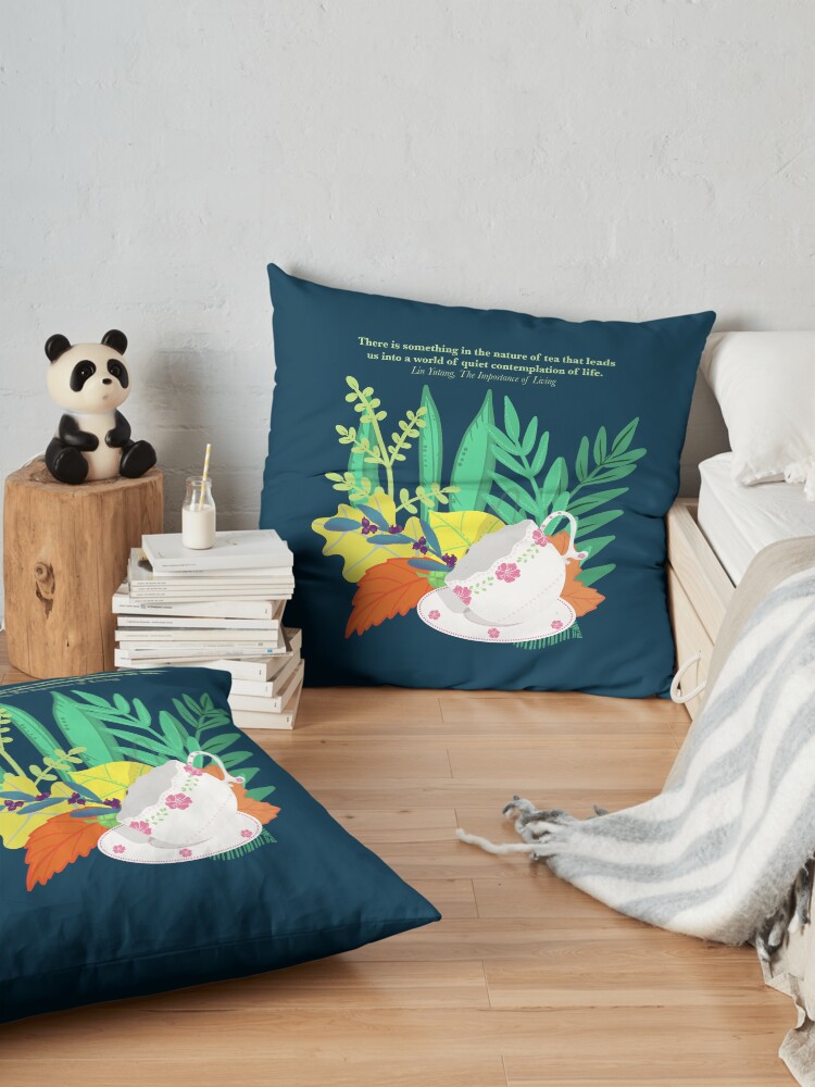 Alternate view of Tea Nature Contemplation for Clothing Floor Pillow