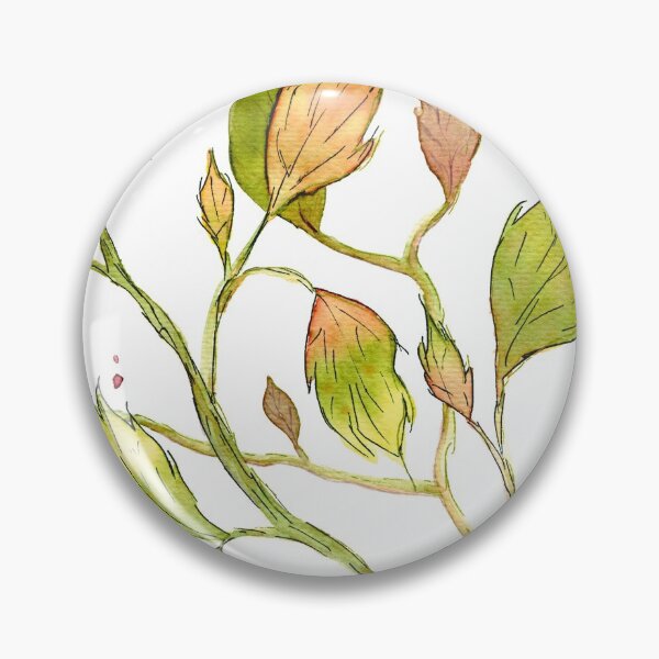 Item preview, Fall Leaves and Bugs - Watercolor Foliage in Autumn Colors designed and sold by AlicjaCurioseur.