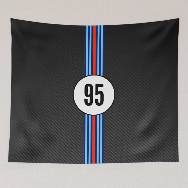 Item preview, Martini Racing Number 95 Carbon Poster – Classic Porsche Livery Art designed and sold by Road To Track.