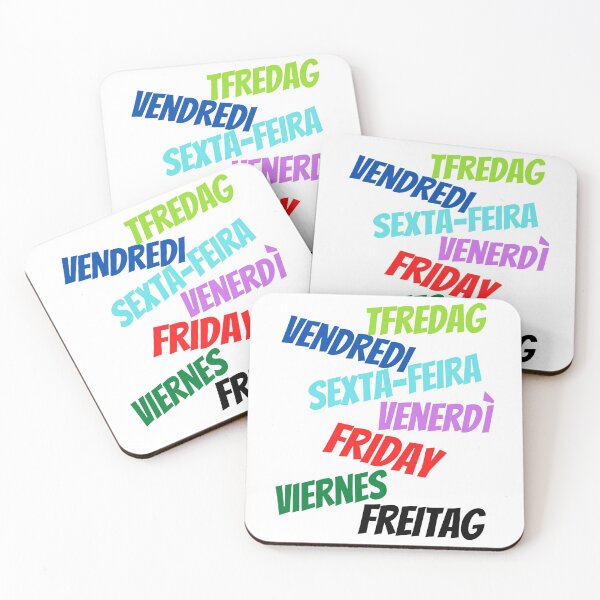 Item preview, Friday in multiple languages designed and sold by ajtechdesigns.