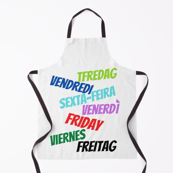 Item preview, Friday in multiple languages designed and sold by ajtechdesigns.