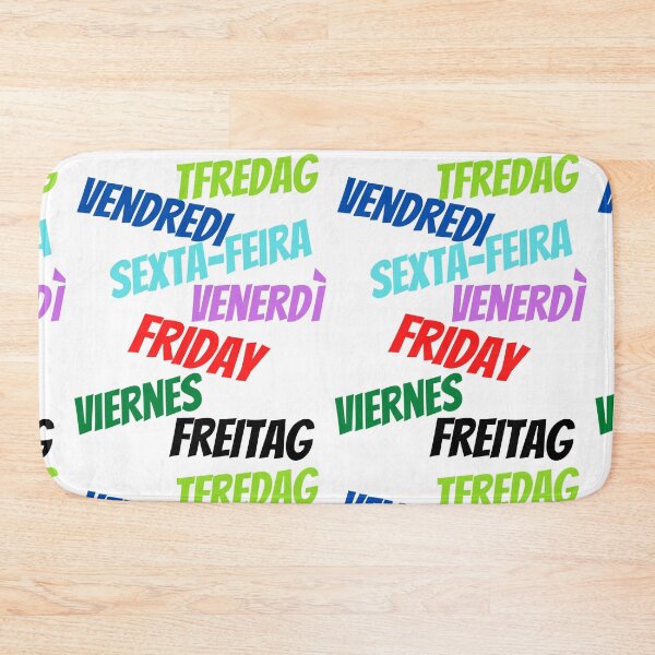 Item preview, Friday in multiple languages designed and sold by ajtechdesigns.