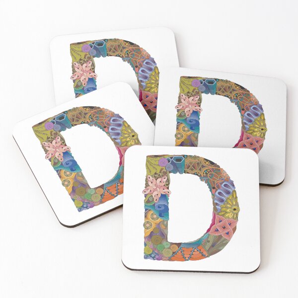 Item preview, D Zentangle Monogram designed and sold by Robin Liefeld.
