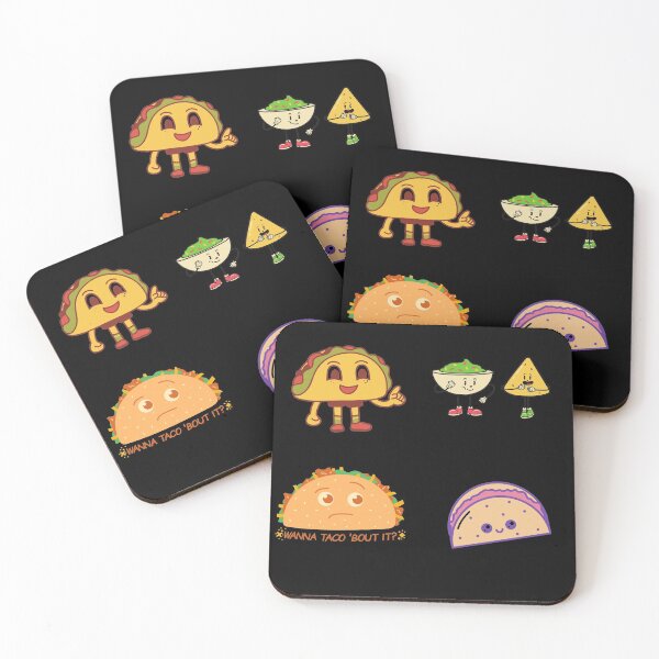 Item preview, No love no tacos (food pattern magnet stickers)  designed and sold by Slangt-shirt.