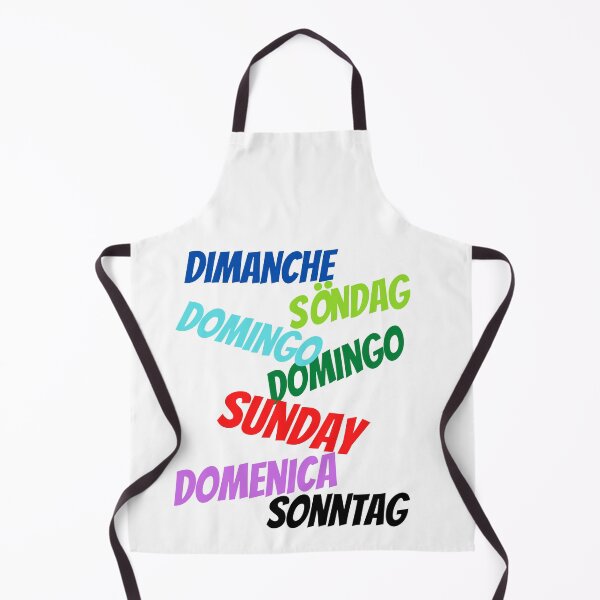 Item preview, Sunday in multiple languages designed and sold by ajtechdesigns.