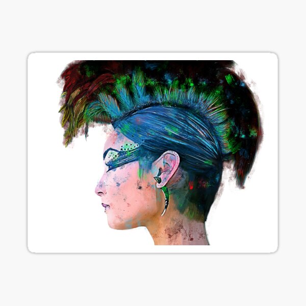 Punk Girl Sticker