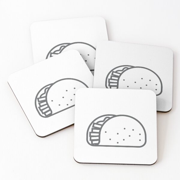 Item preview, No love no tacos (food pattern magnet stickers)  designed and sold by Slangt-shirt.