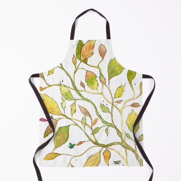 Item preview, Fall Leaves and Bugs - Watercolor Foliage in Autumn Colors designed and sold by AlicjaCurioseur.