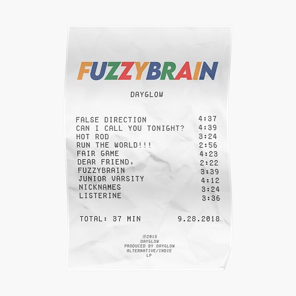 album receipt Poster
