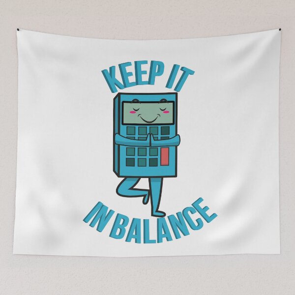 Item preview, Keep It in Balance Funny Accounting Yoga Pun Occupations designed and sold by johnmgr21.