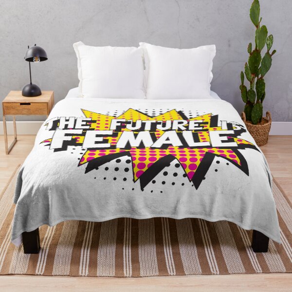 Item preview, THE FUTURE IS FEMALE in retro pop art style designed and sold by acidmit.