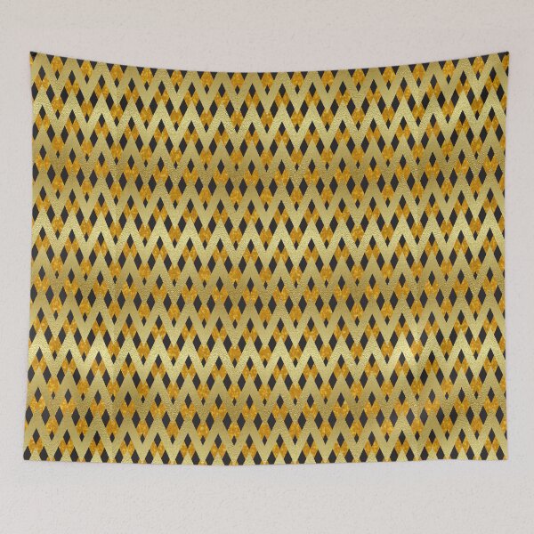 Item preview, Supercool Golden Black Zig zag pattern designed and sold by Delicarte.