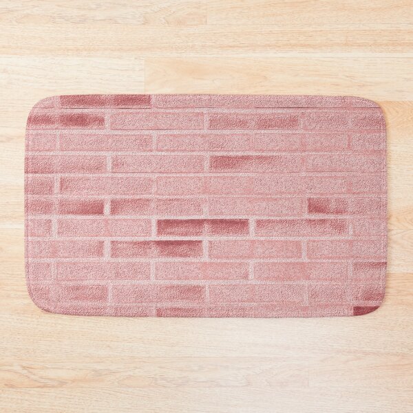 Item preview, Brick wall metallic pink pattern designed and sold by SulkaCreative.