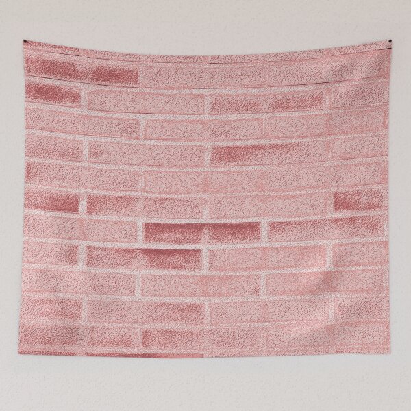 Item preview, Brick wall metallic pink pattern designed and sold by SulkaCreative.