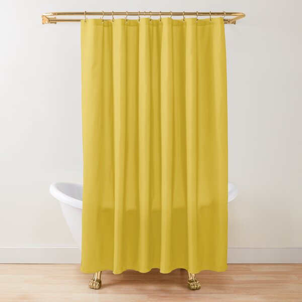 Mustard Yellow Shower Curtain