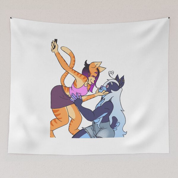 Item preview, Me and My GF’s Fursona designed and sold by DemonicDeer404.