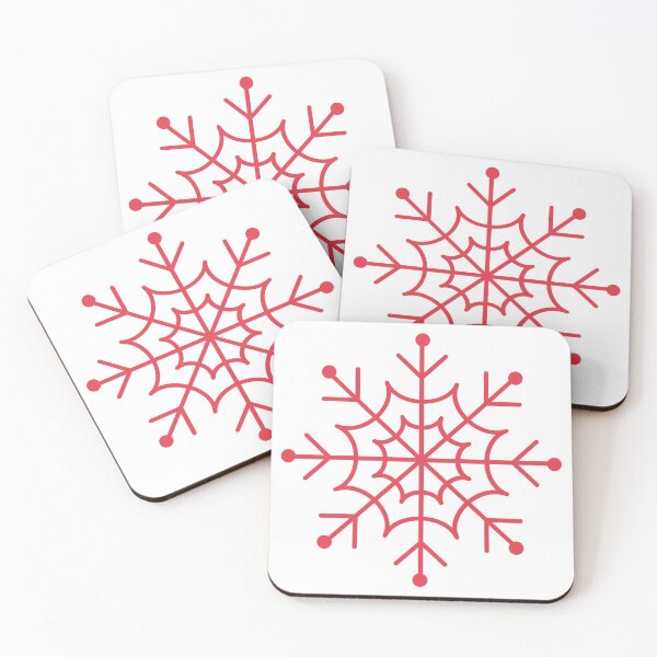 Item preview, Snowflake - Ver 5 - Red - Christmas designed and sold by RavenBonnie.