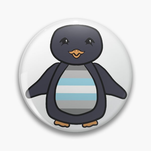 Item preview, Demiboy Pride Penguin designed and sold by roch-by-gosh.