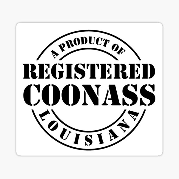 Aperçu de l'œuvre Registered Coonass Association créée et vendue par DeepEastTexas.