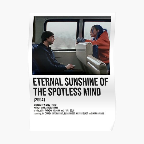 ETERNAL SUNSHINE OF THE SPOTLESS MIND train POSTER Poster