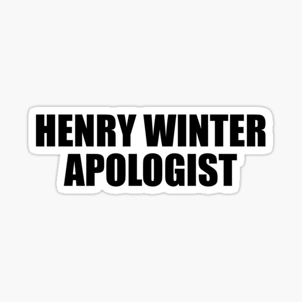 Henry Winter Apologist Sticker