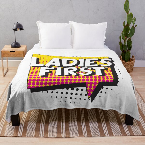 Item preview, LADIES FIRST in retro pop art style designed and sold by acidmit.