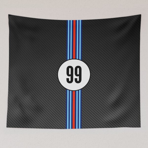 Item preview, Martini Racing Stripes Carbon Background #99 Poster designed and sold by Road To Track.