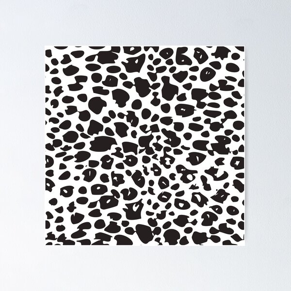 Item preview, BLACK AND WHITE LEOPARD PRINT designed and sold by LifestylePrints.