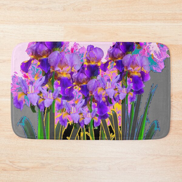 Item preview, MODERN ART PURPLE SHADES OF SPRING IRIS ABSTRACT PATTERN designed and sold by sharlesart.