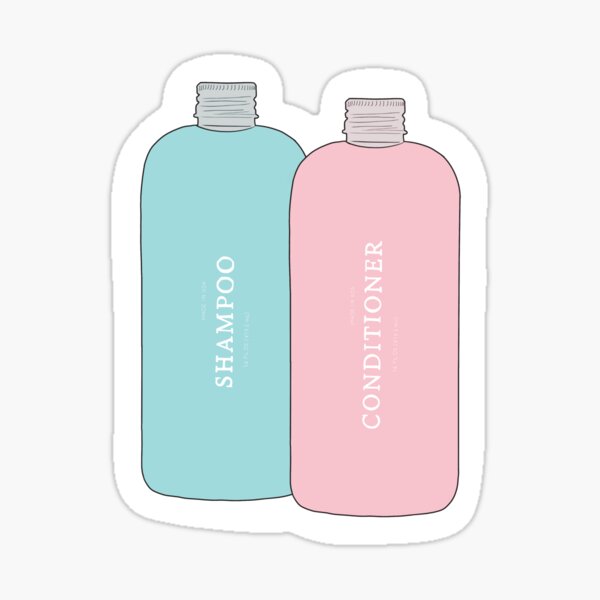 Shampoo & Conditioner Sticker for by Sarabeth26 | Redbubble