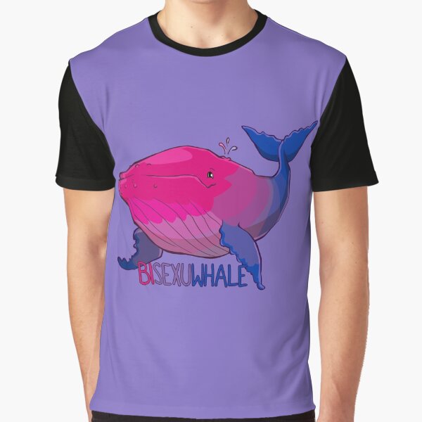 Bisexuwhale - with text Graphic T-Shirt
