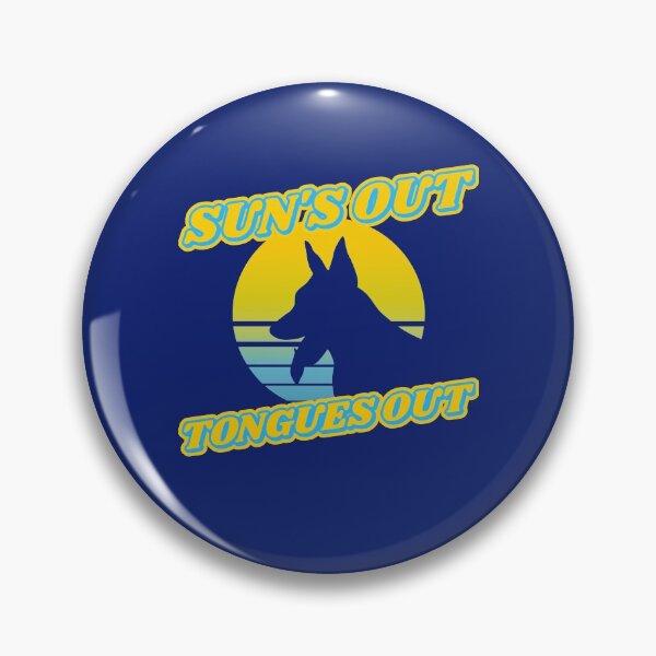 Item preview, Sun's Out Tongues Out Dutch Shepherd Malinois Retro designed and sold by Guarddogdrive.