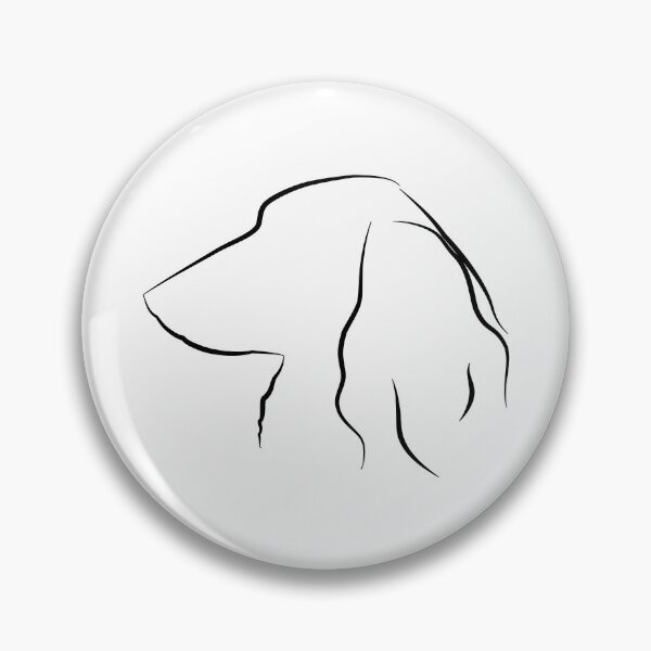 Item preview, Long Haired Dachshund Line Art designed and sold by SmartPooch.