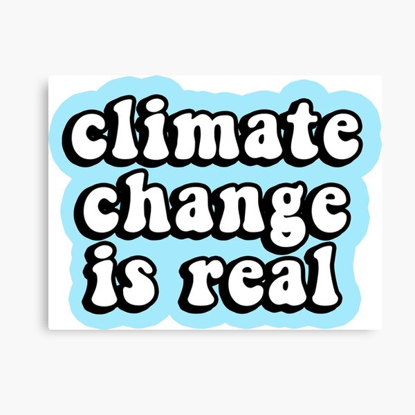 Artikel-Vorschau von climate change is real teal blue decal for laptops and cars, designt und verkauft von QuoteSpirations.