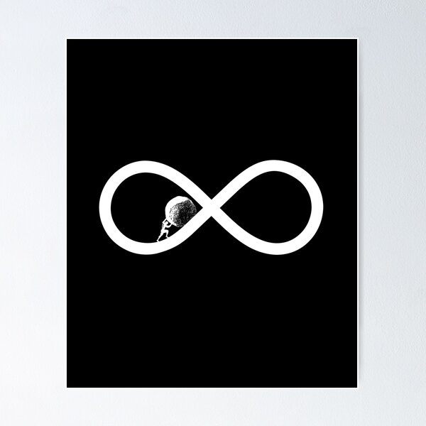 Item preview, Sisyphus to Eternity - Workaholic gift designed and sold by The Philosopher's Shirt.