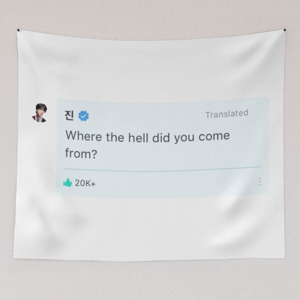 Item preview, Where the hell did you come from? designed and sold by bardnbangtan.
