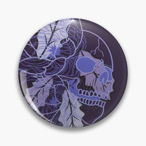 Item preview, Skull chrysanthemums, water lilies and fallen leaves designed and sold by BV-creas.
