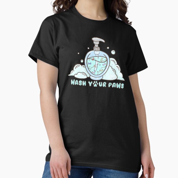 Vista previa del artículo con la obra «Lávate las patas - Azul», diseñado y vendido por doodella.