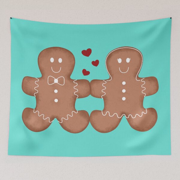 Item preview, Cute gingerbread cookies couple in love designed and sold by Juliana  Costa.